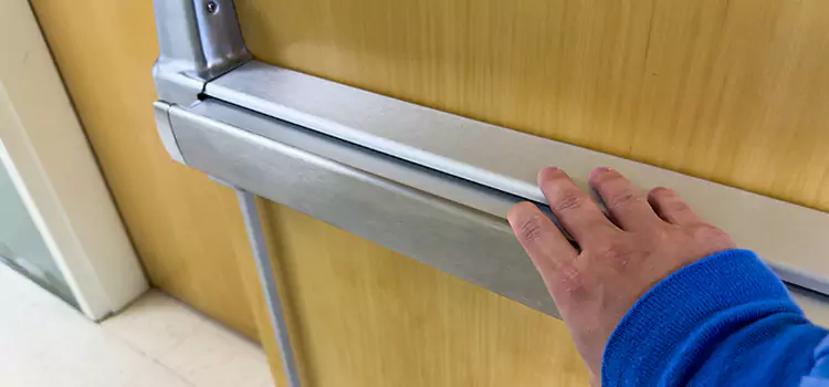 Installing a Push Bar on a Door Estevan